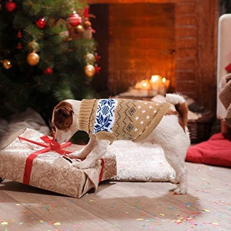 Dog Pet Sweater,Winter Warm Puppy Clothes Soft Coat Dog Costume Pullover Pet Apparel for Small Medium Dogs Cats